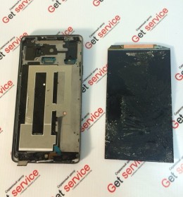 Отклеенный дисплей на Samsung Note 4 N910
