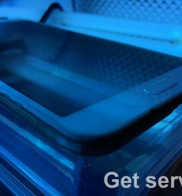 Замена стекла на samsung galaxy в ультрафиолетовой лампе